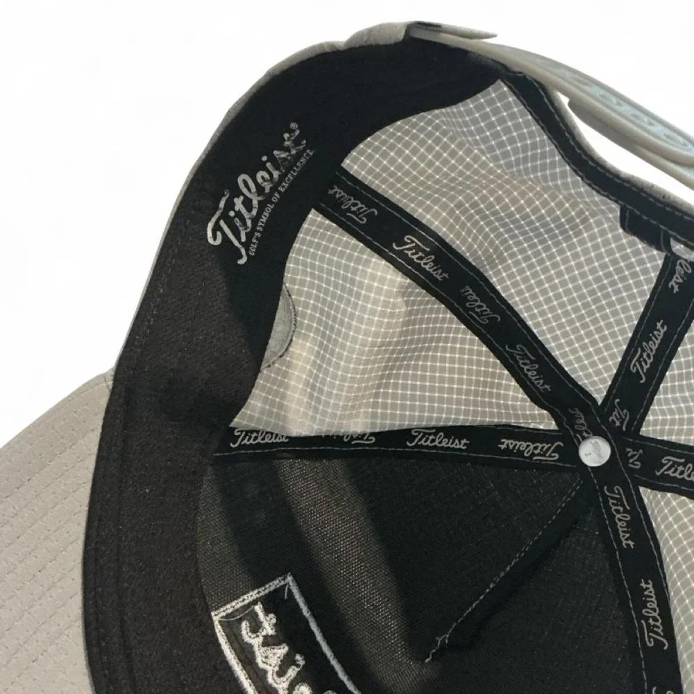 Titleist Golf Hat Men‎ OSFA Gray Snapback Perforated Los Serranos Country Club
